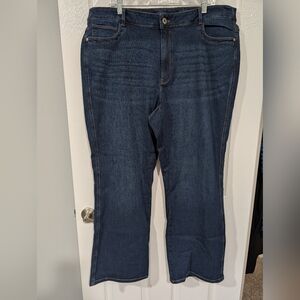 J. Jill Denim Dark Wash High-Rise Boot Cut Jeans in Size 22 R (Regular)